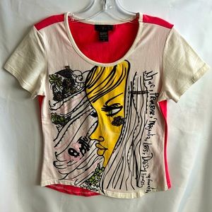 Custo Barcelona T-shirt w/ Beaded Details